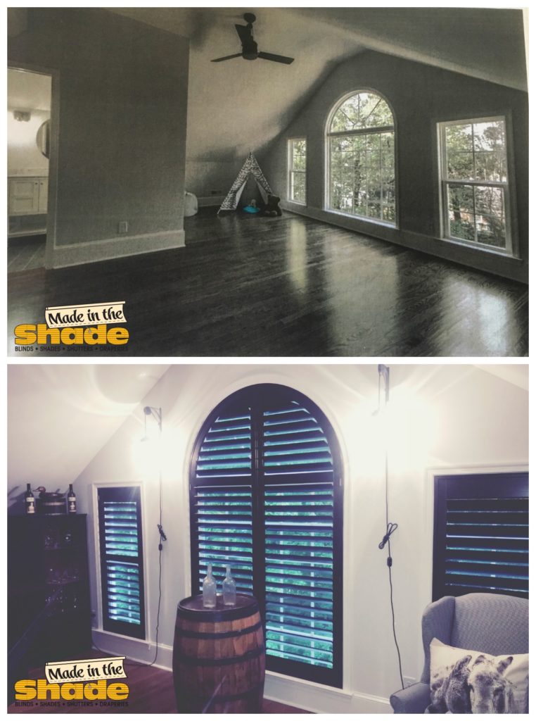 Before & After Plantation Wood Shutters