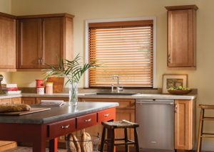 Faux wood blinds to warm up your home this fall