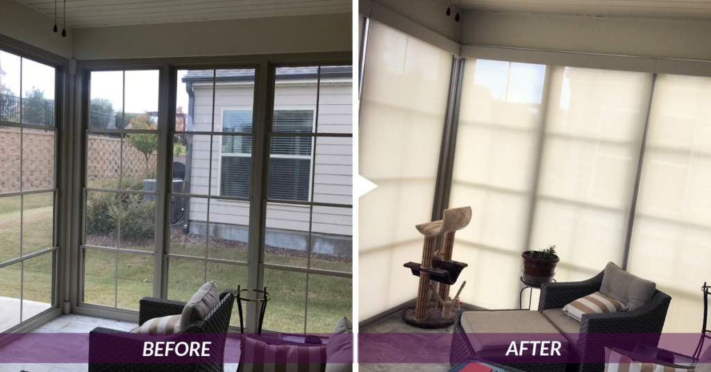 Before & After Roller Shades