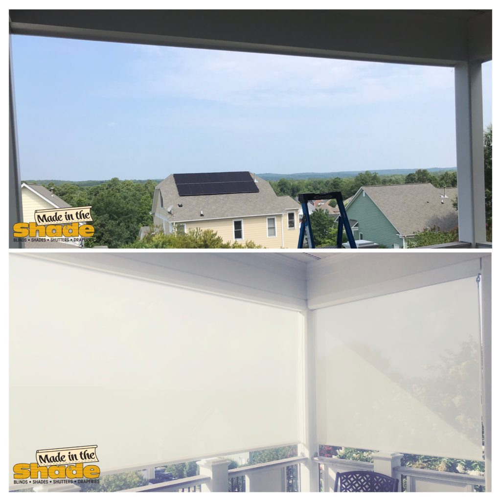 Before & After Exterior Patio Shades