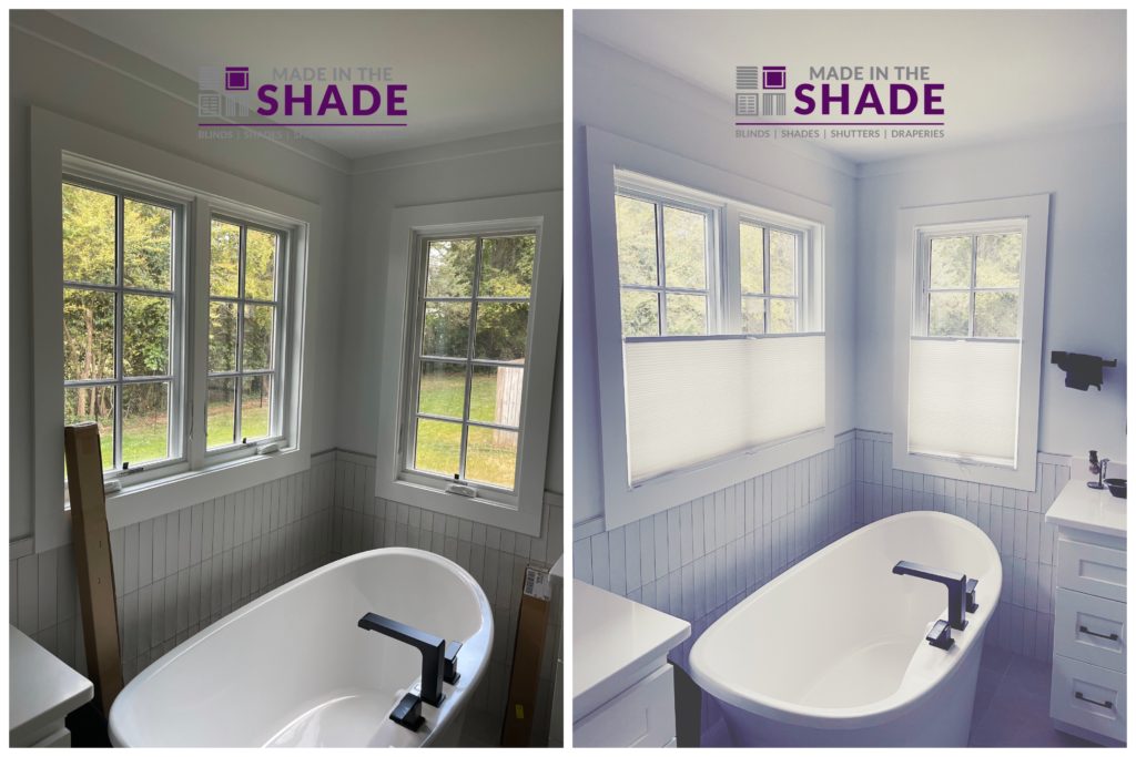 Before & After Honeycomb Shades