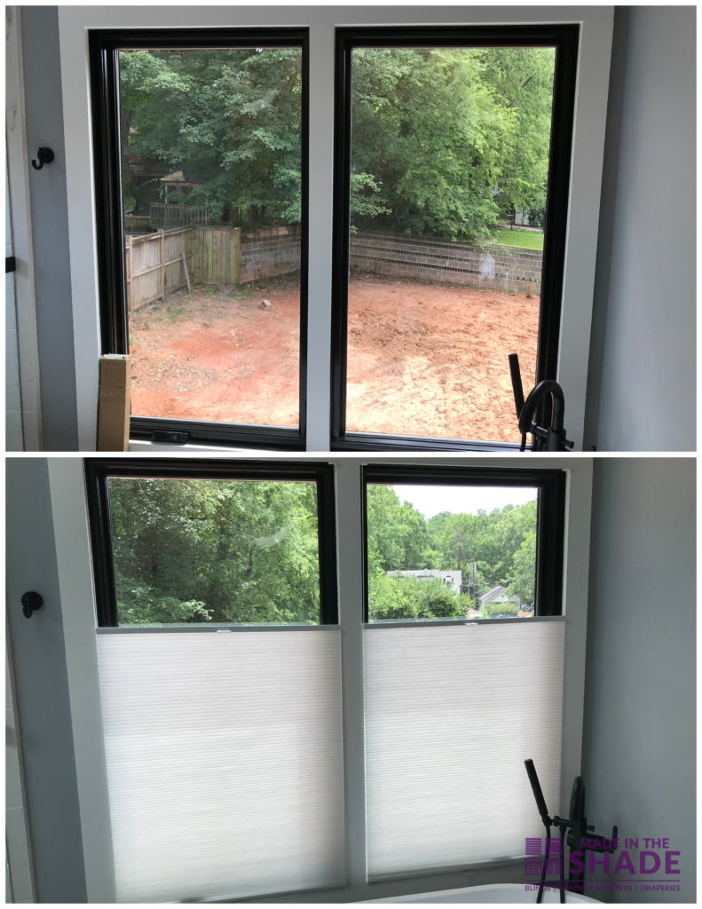 Before & After Honeycomb Cellular Shades