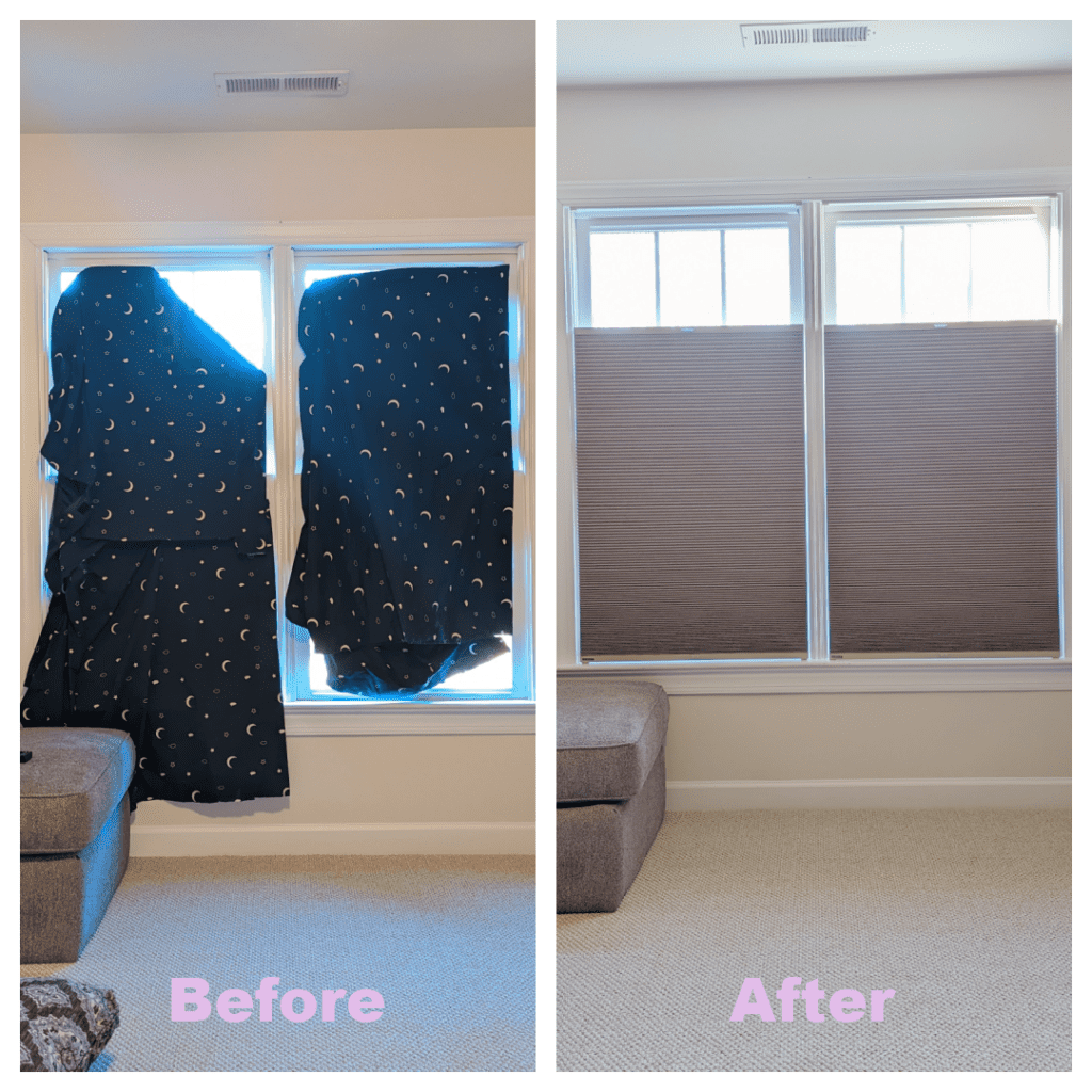 Before & After Honeycomb/Cellular Shades