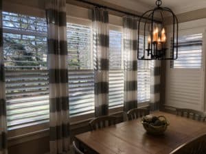 pairing curtains with shutters