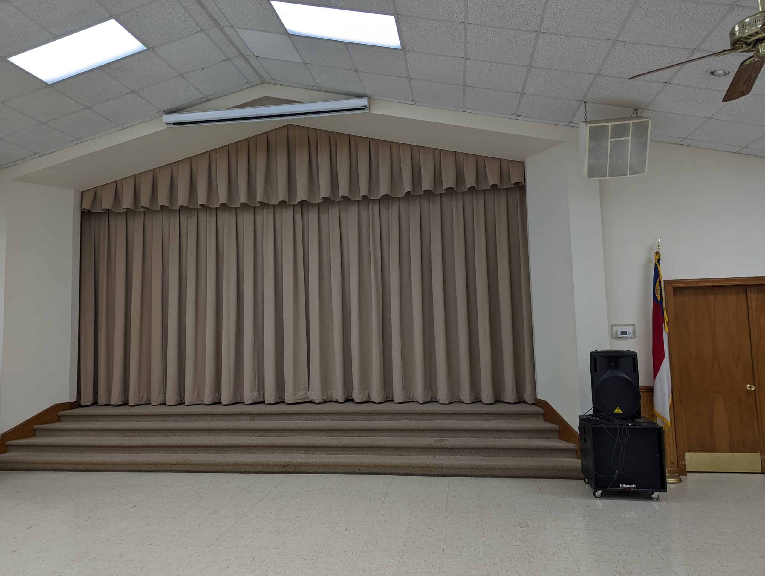 stage curtains for church