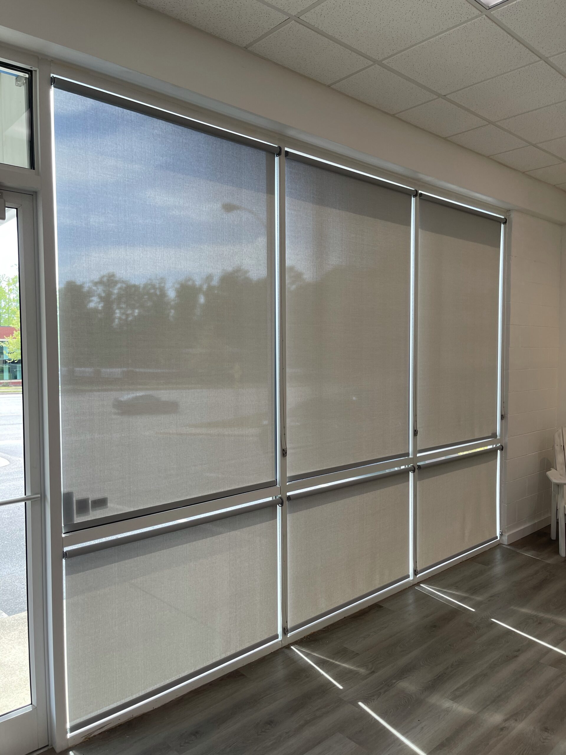 solar shades for a retail store